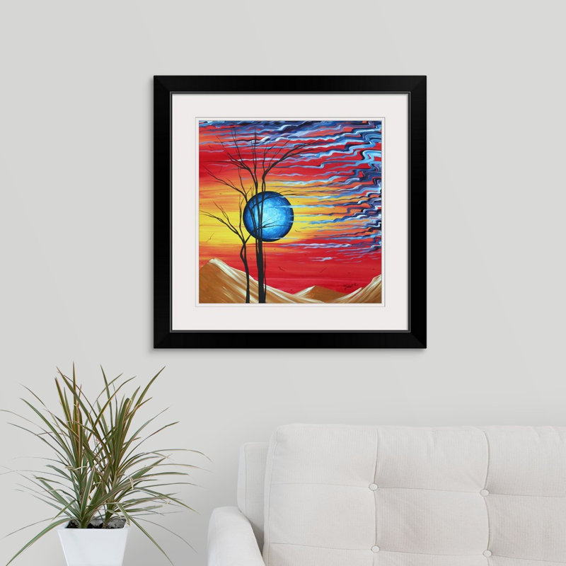 « désert rêves » par megan duncanson, reproduction d’art, H 24 po x l 24 po x P 1 po, Cadre noir
