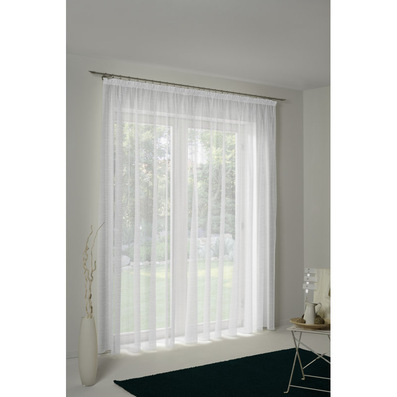 PePPer Semi Sheer Curtain Single Panel, Width 600 x Drop 245 cm