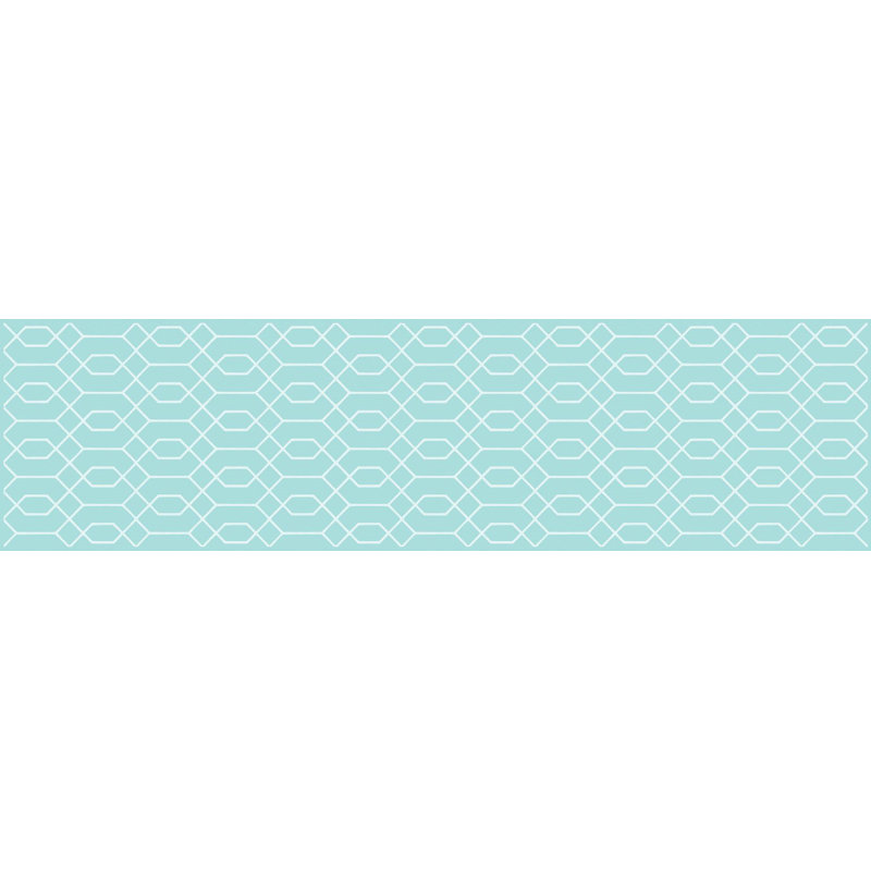 Rosalyn Geometric Kitchen Mat, Runner 66 x 250cm