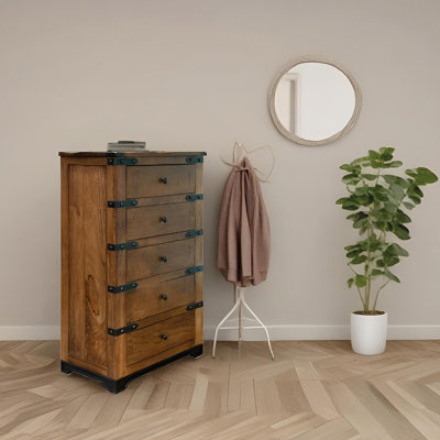 Solid Wood 37'' W 3 - Drawer Dresser