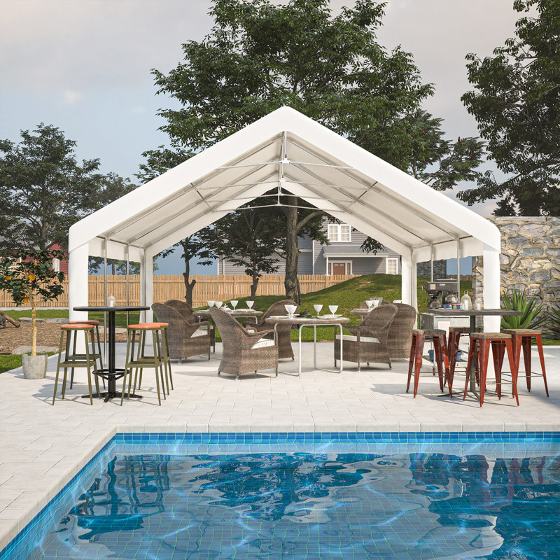 Party Tent Heavy Duty, 141.63" H x 234.6" W x 221.3" D
