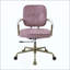 Chaise de bureau en cuir fleur-876347619
