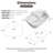 Los Flexi 17" Semi Recessed Bathroom Sink, White Rectangular Bathroom Drop-In Sink with Pop-Up Drain-108940905