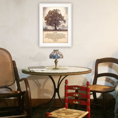 «Living Life», art mural encadré, impression moderne pour décoration de salon, de chambre à coucher et de maison de campagne par Bonnie Mohr
