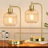 Champagne Glass Table Lamps With Usb A&C Ports Set Of 2 For Bedroom-1963739380-1963739381