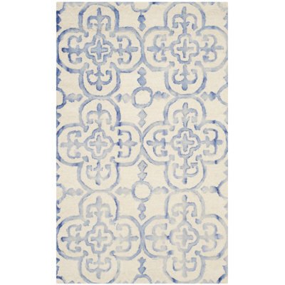 Carter Dye Hand Tufted Wool Ikat Rug