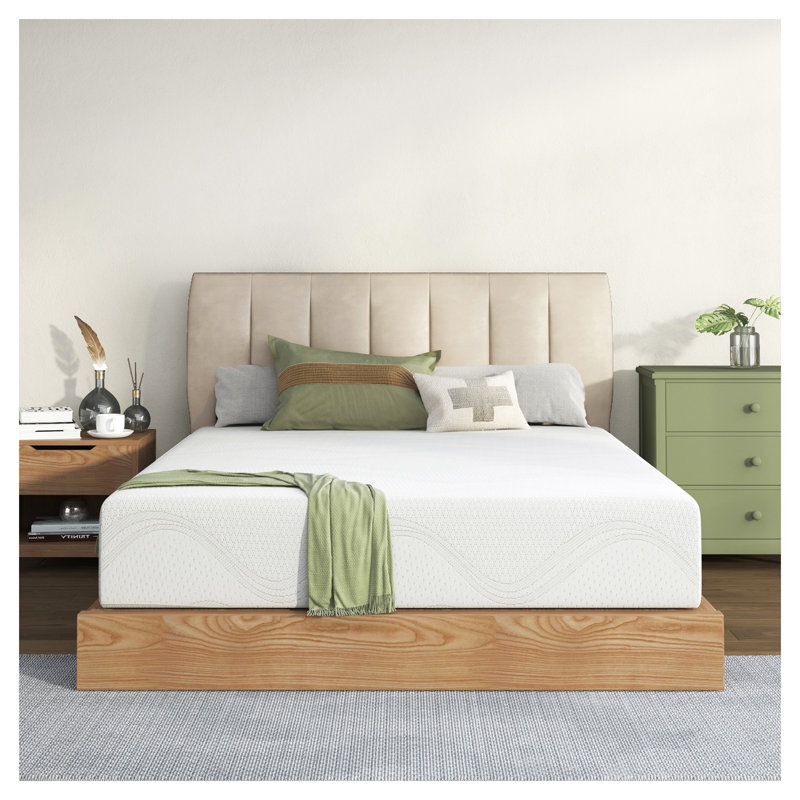 10-Inch Full Size Memory Foam Mattress in White with Cooling Comfort Design