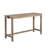 Long Counter Height Dining Bar Table & 3 Stools Set—Built-in Power Strip, Padded Seats, Space-Saving for Kitchen/Living/Game Room