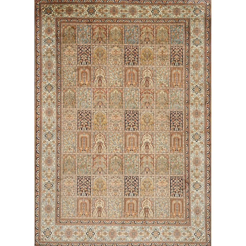 Tapis gris/noir/beige traditionnel Hispaniola, Rectangle 3 pi x 5 pi