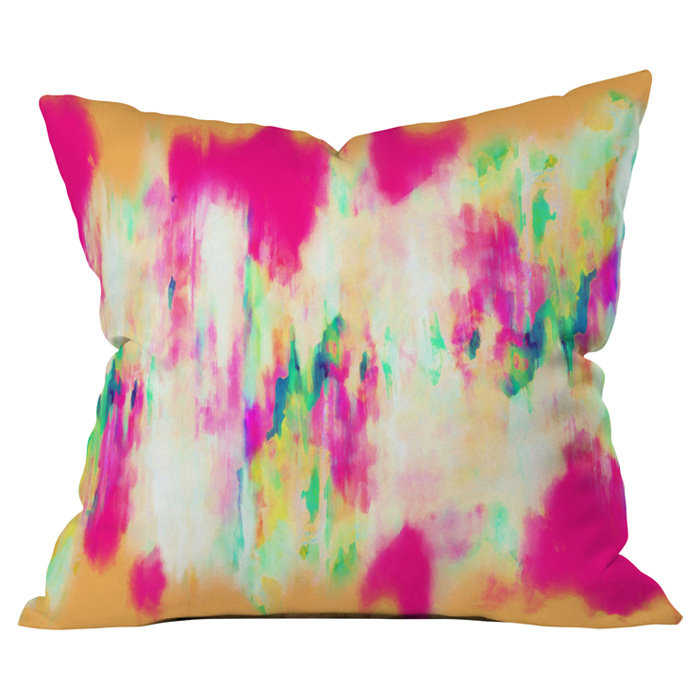 Electric Haze Outdoor Throw Pillow, 16" x 16"