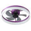 Ventilateurs de plafond avec lumières à DEL à intensité variable, installation encastrée de ventilateurs de plafond modernes et minces-897240405