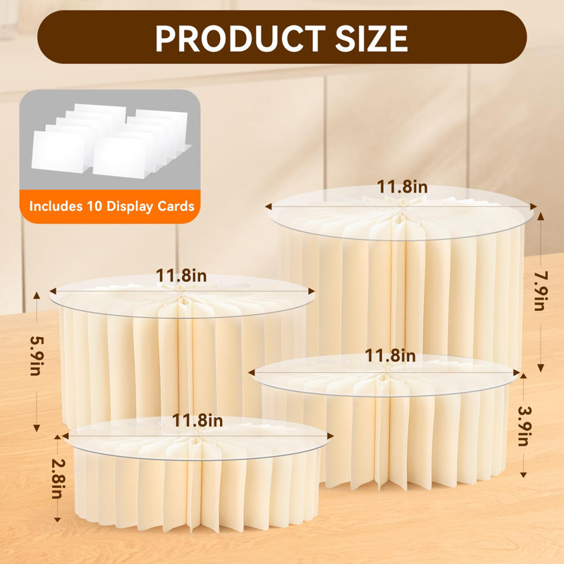 Buffers, élévateurs de nourriture pour table de buffet, 4 pièces