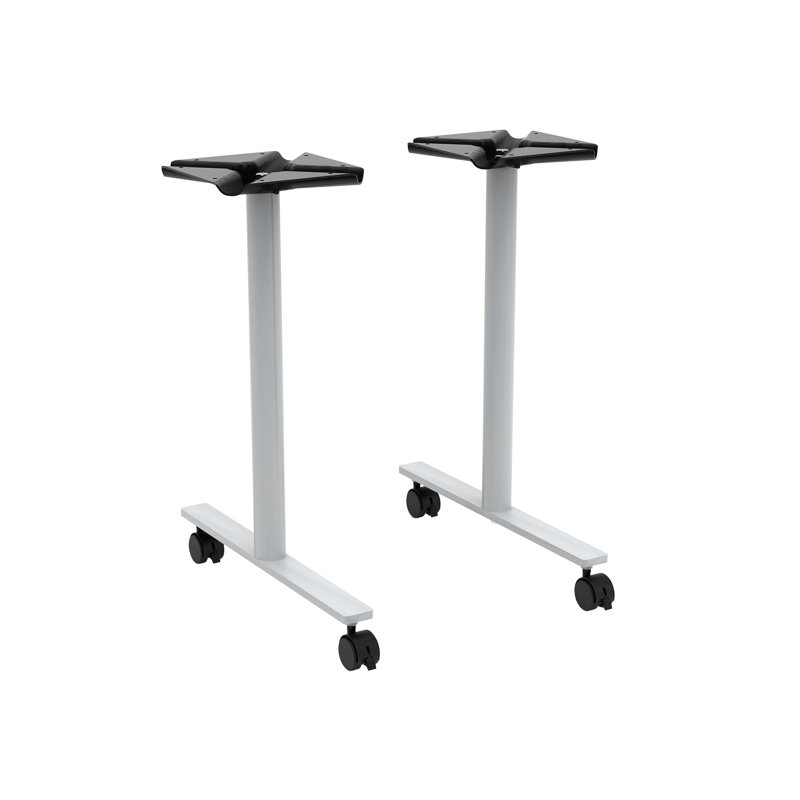 JURNI Multi-Purpose Table With T-Leg And Casters, 29.5" H x 60" L x 24" W, Fusion Maple