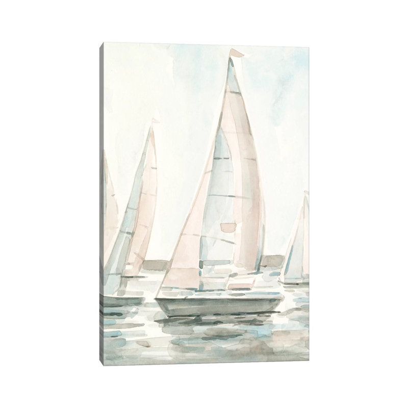 Soft Sail I by Emma Scarvey - Wrapped Canvas Print, 20.32 cm H x 30.48 cm W