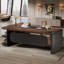 Bureau de direction en L, bureau de bureau moderne avec classeur en L-1767907162