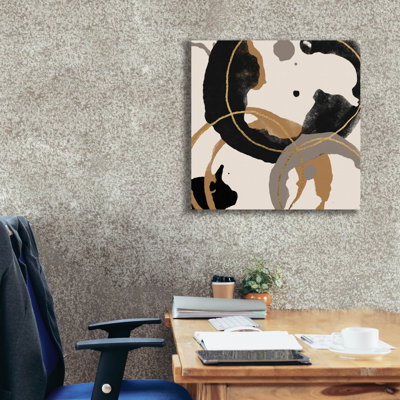  'Coffee Stained 2' by Alonzo Saunders Canvas Wall Art, 26" x 26"