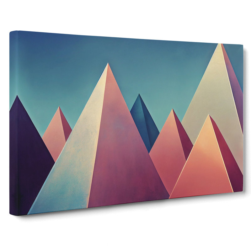 Modern Pyramids Vol.4 Abstract - Wrapped Canvas, 35cm H x 50cm W x 3cm D