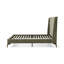 CARMER UPHOLSTERED BED FRAME KING OLIVE