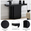 Console moderne et glamour de 47 pouces en marbre noir veiné