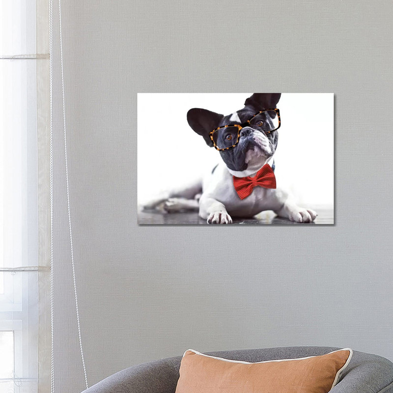 Charlie Bow Tie by Karen Burke - Wrapped Canvas Print, 66.04 cm H x 45.72 cm W