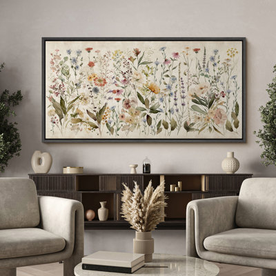Bouquet de fleurs sauvages, peintures rétro rétro