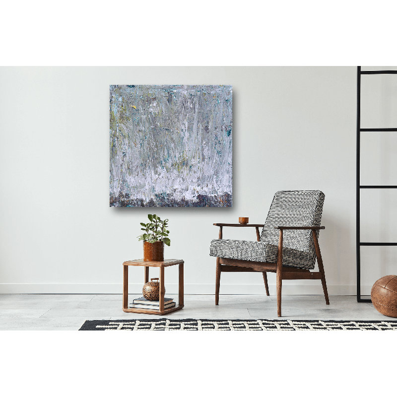 Silver Shadow - Artist Enhanced Canvas Print, Black Framed Canvas, 31.5" H x 31.5" W x 1.75" D