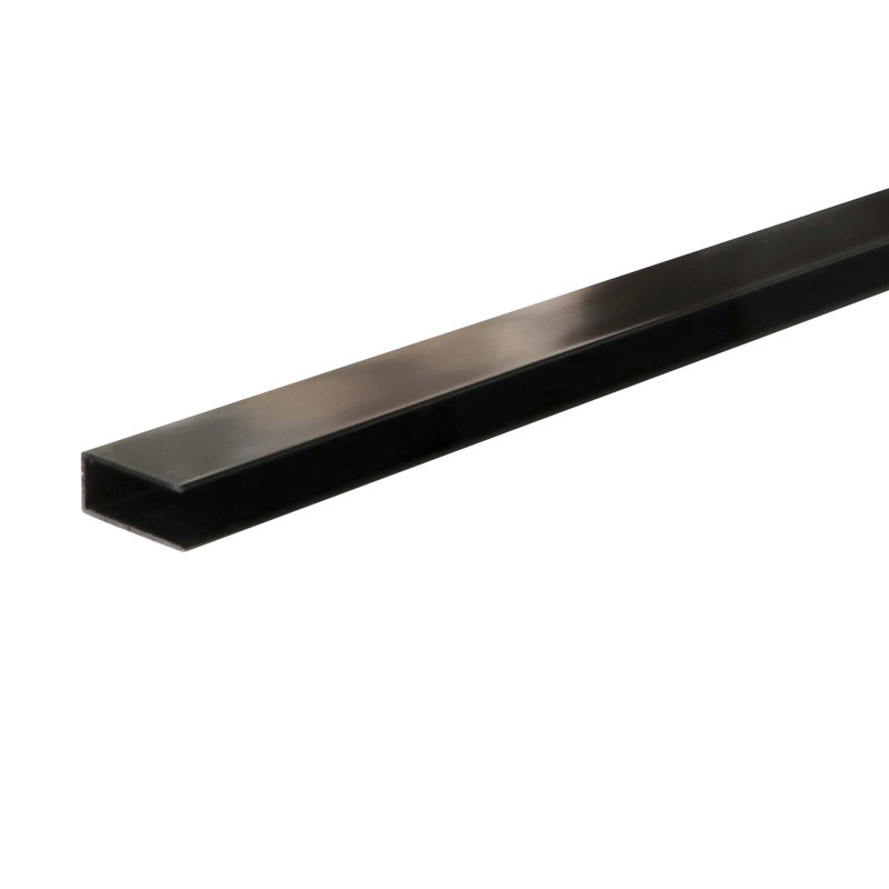 Porte de douche 34 po x 72 po en noir mat - entrée ouverte, panneau simple, salle de bain Produser 2, Allure