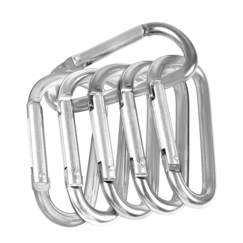 Paquet de 100 mousquetons en aluminium