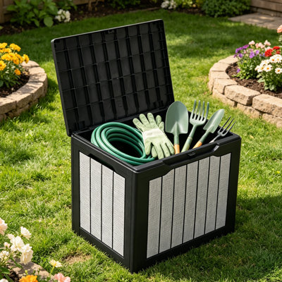 Boîte de rangement en résine Balconera 30 gallons avec serrure
