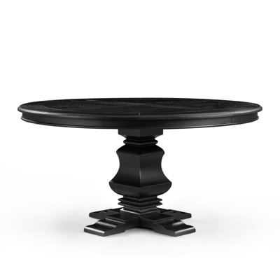 59.8" Round Solid Wood Dining Table