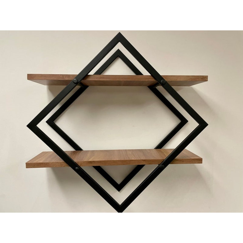 2 Piece Diamond Floating Shelf