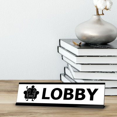 Lobby Sofa Desk Sign