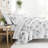 Down Alternative Magnolia Grey Patterned Comforter Set-1333801406