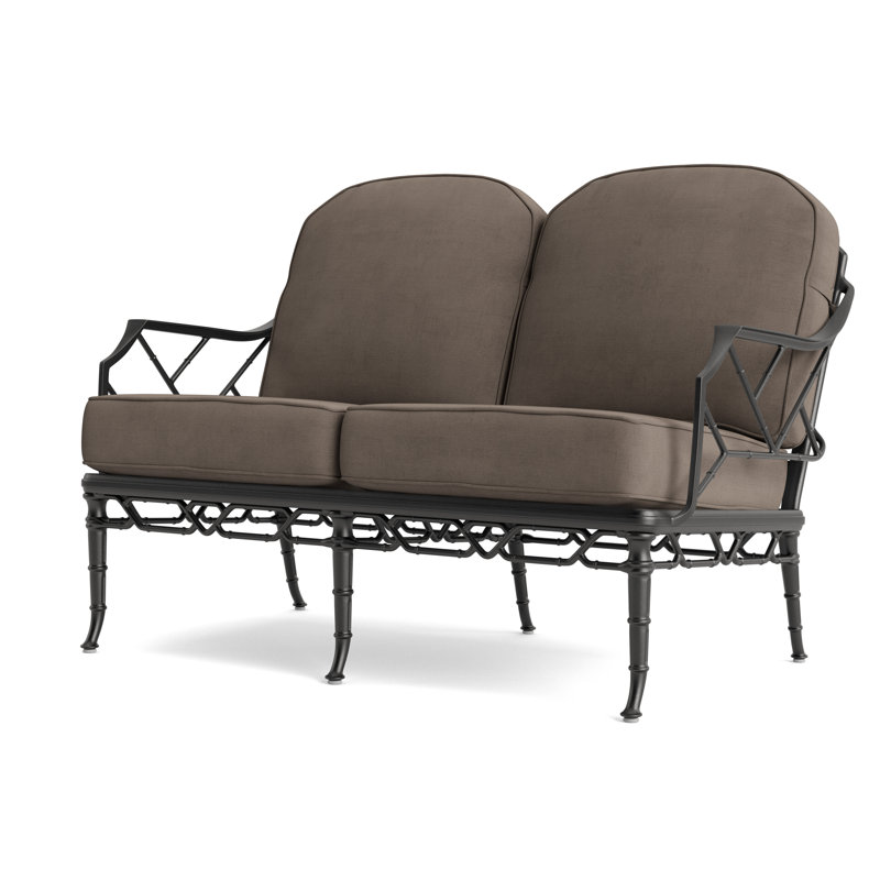 Calcutta Outdoor 2 - Seat Loveseat, Fusion Dove, Textured Pewter