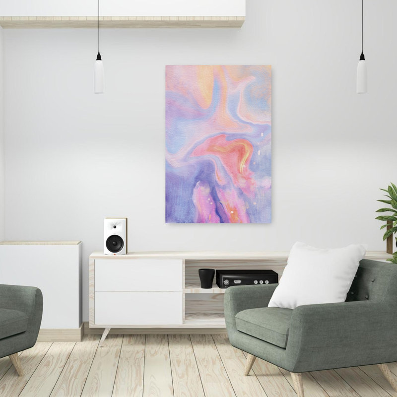 Art contemporain, art contemporain abstrait, H 36 po x l 24 po