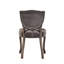 Chaise de salle à manger 2 pièces Kd - Design élégant, velours gris anthracite pour dossier chic, maison chic