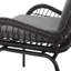 Chaise grise élégante avec structure en fer et coussin d'assise