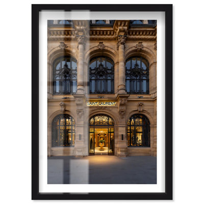 Luxury Store Shadowbox Print Fashion Wall Decor by Notoriart, Black Frame, 30 x 45