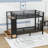 Twin XL over Twin XL Metal Bunk Bed with 2 Drawers, Shelves and Pegboard
