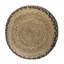 Petit repose-pieds en jute et coton Allmon