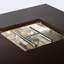 Table de foyer carrée avec couvercle en acier inoxydable