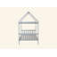 Lit maison avec tête et pied de lit, lit simple en bois d'hévéa avec cadre de maison-1247173699