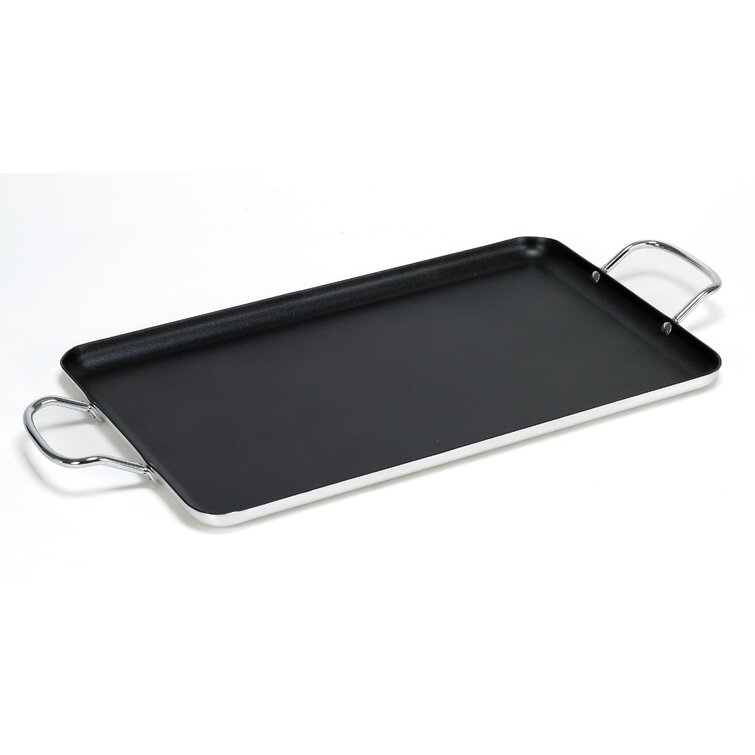 Double Backsplash Griddle, Cast Aluminum Cookware