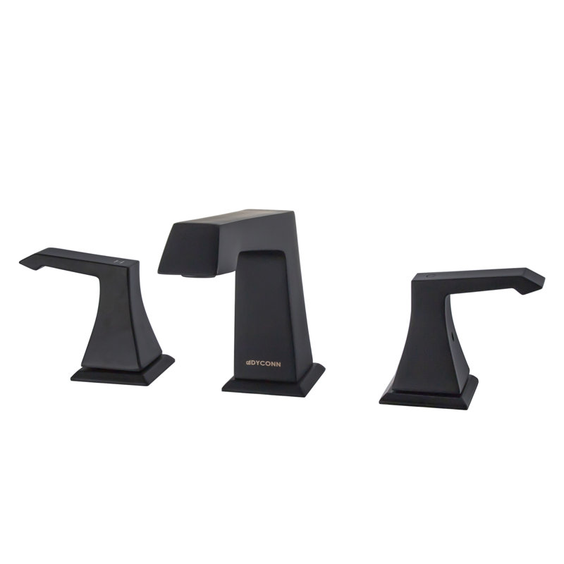 Widespread 2-handle Bathroom Faucet, Black