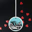 Tea Party Alice In Wonderland Circle Shaped Ceramic Ornament Bauble