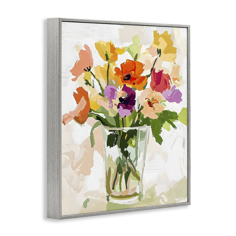 Giclée encadrée «Bold Springy Blooms», conception de Riley B, Estampe numérique Farmhouse, H 14 po x l 11 po