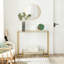 Gus 100cm Glass Top Console Table
