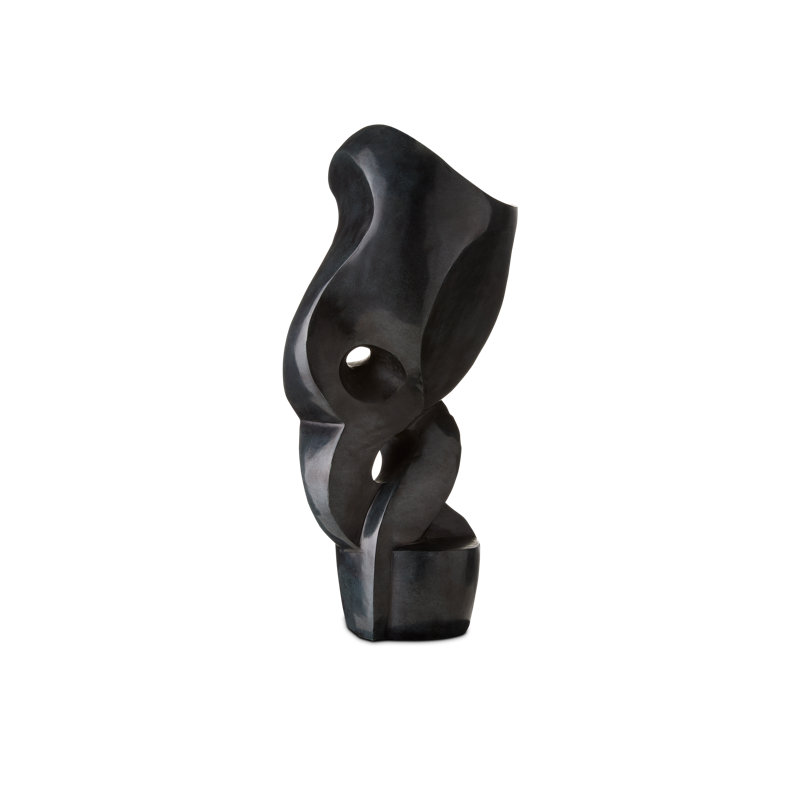 Roland Black Marble Abstract Sculpture