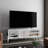TV Stand, 1 Door, 3 Shelves, White-565465977