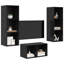 Tv Cabinet Set 37 X 37 X 107 Cm Engineered Wood-1293507107